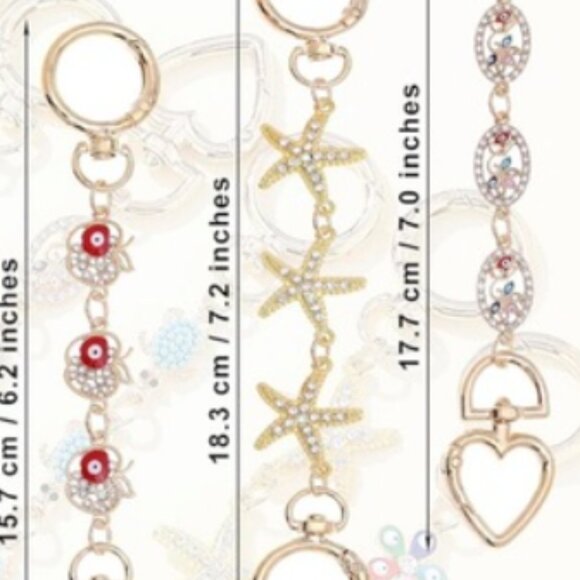 NWOT - Gold Starfish Bag Extender Keychain - Picture 4 of 11